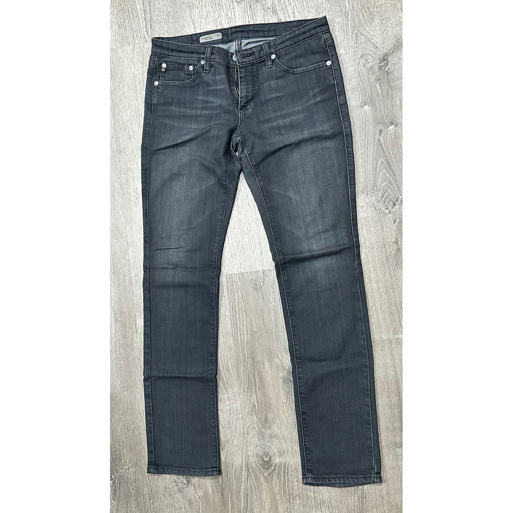 Adriano‎ Goldschmied Jeans Women's 28R Black Stevie Slim Straight miUSA Jeans